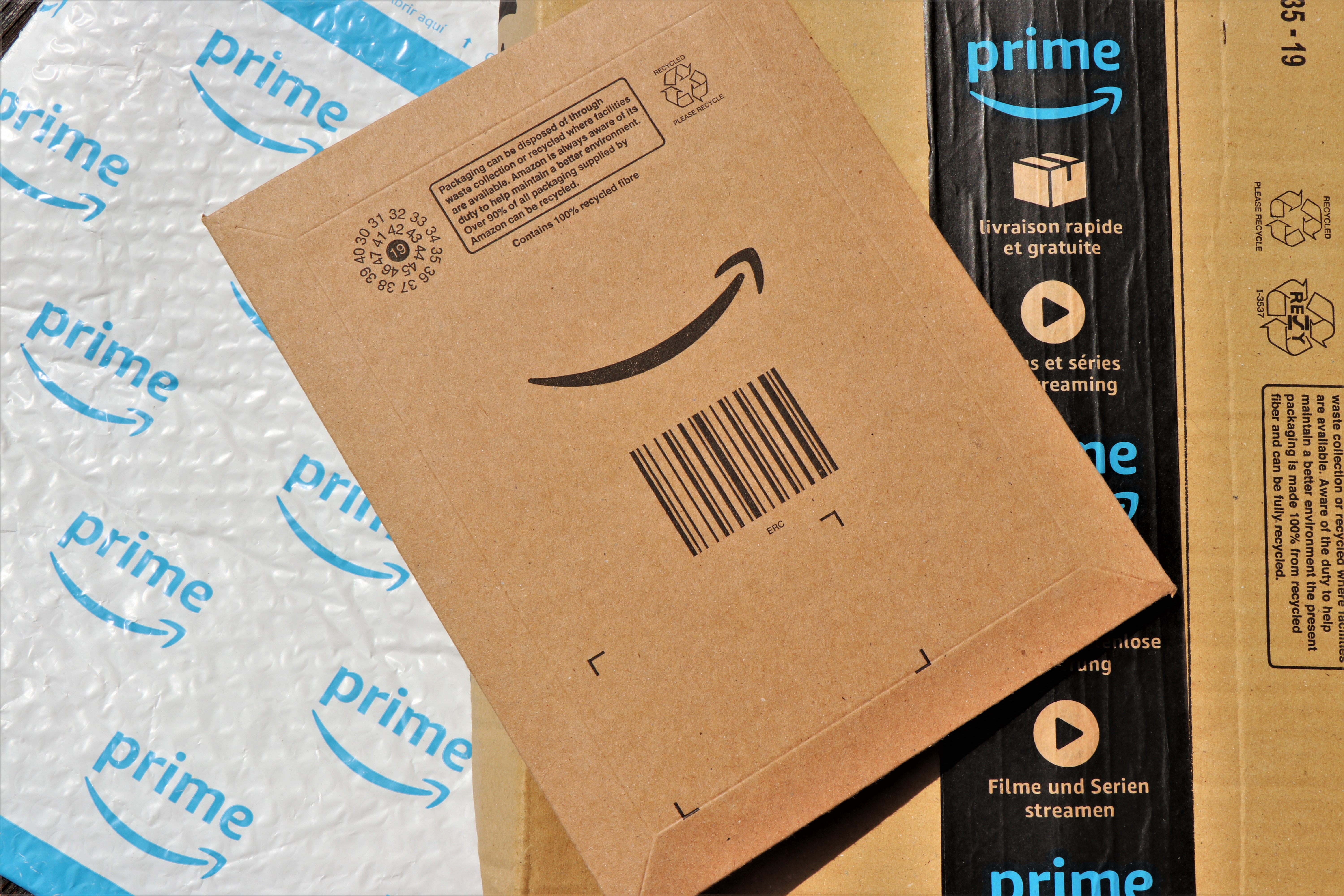 amazon packages of 3 different sellers potentially from unauthorized sellers on Amazon 