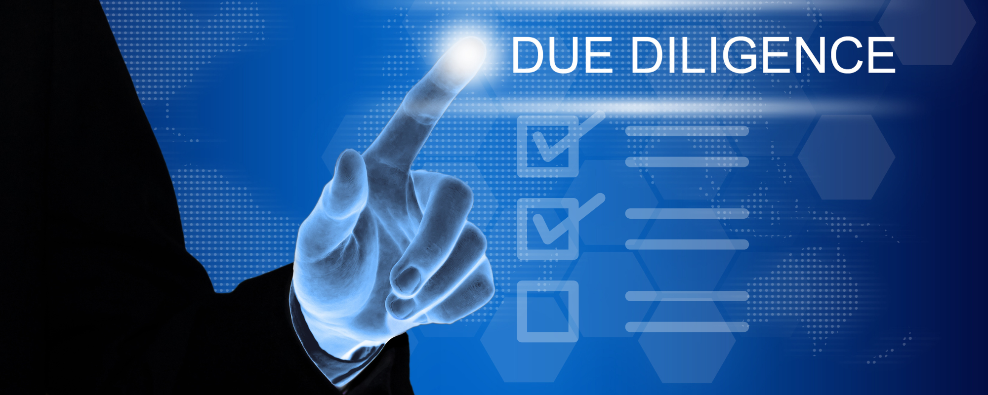 An image of a finger pointing to a Due Diligence list - What Due Diligence Should You Do Before Signing a New Authorized Reseller?