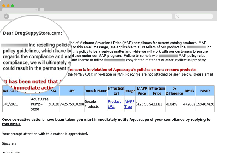 MAP Policy Enforcement Software - EnforcementEmail (1) 