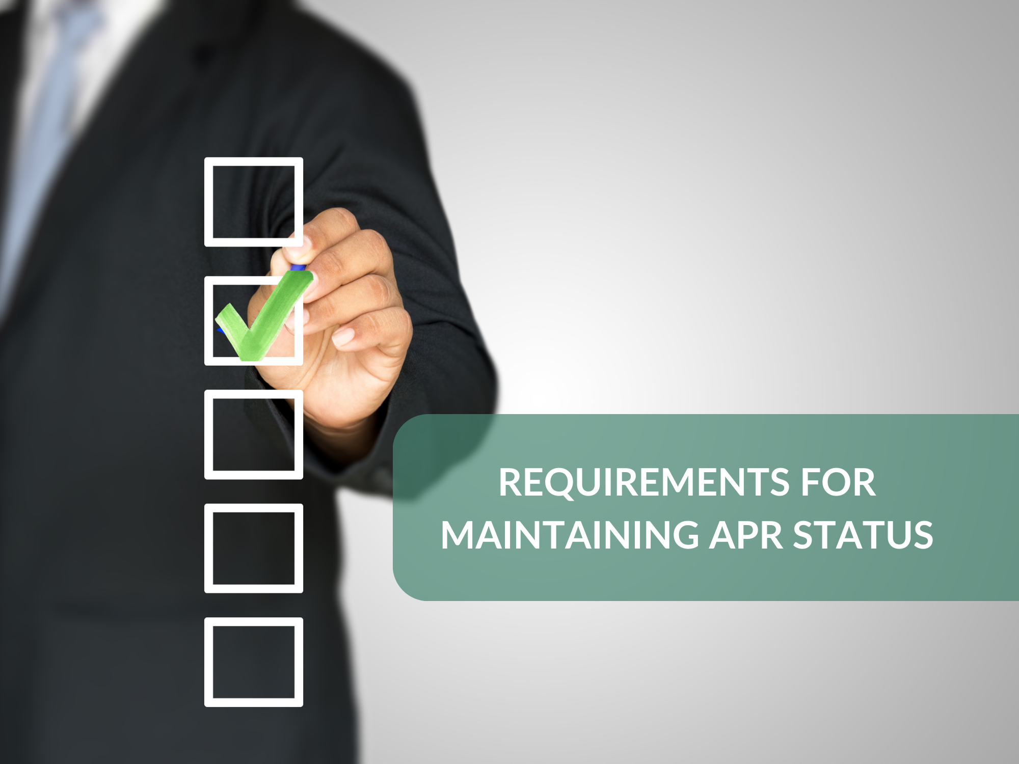 Requirements for maintaining ARP status