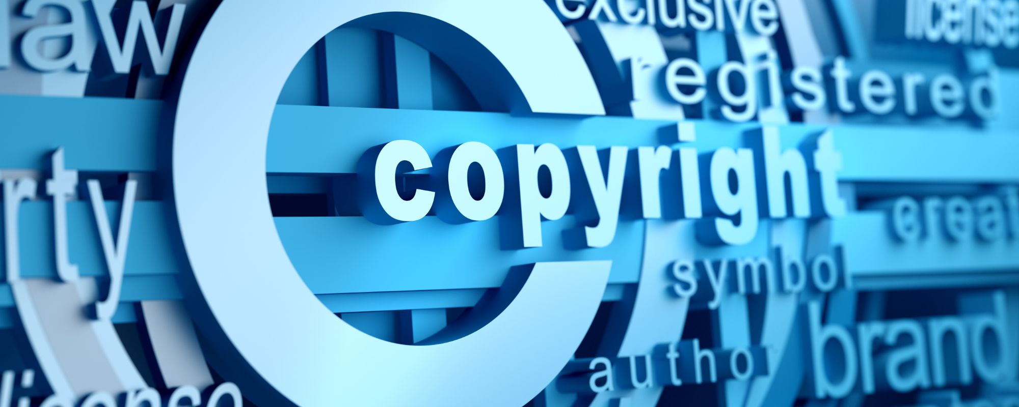 Copyright words in a word cloud - How to Get Online Content Taken Down for Copyright Infringement